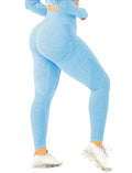 Women High Waisted Leggings Seamless Workout Yoga Pants Butt Lift Tummy Control S