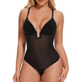 Backless Low Back V-Neck Tummy Control Body Shaper