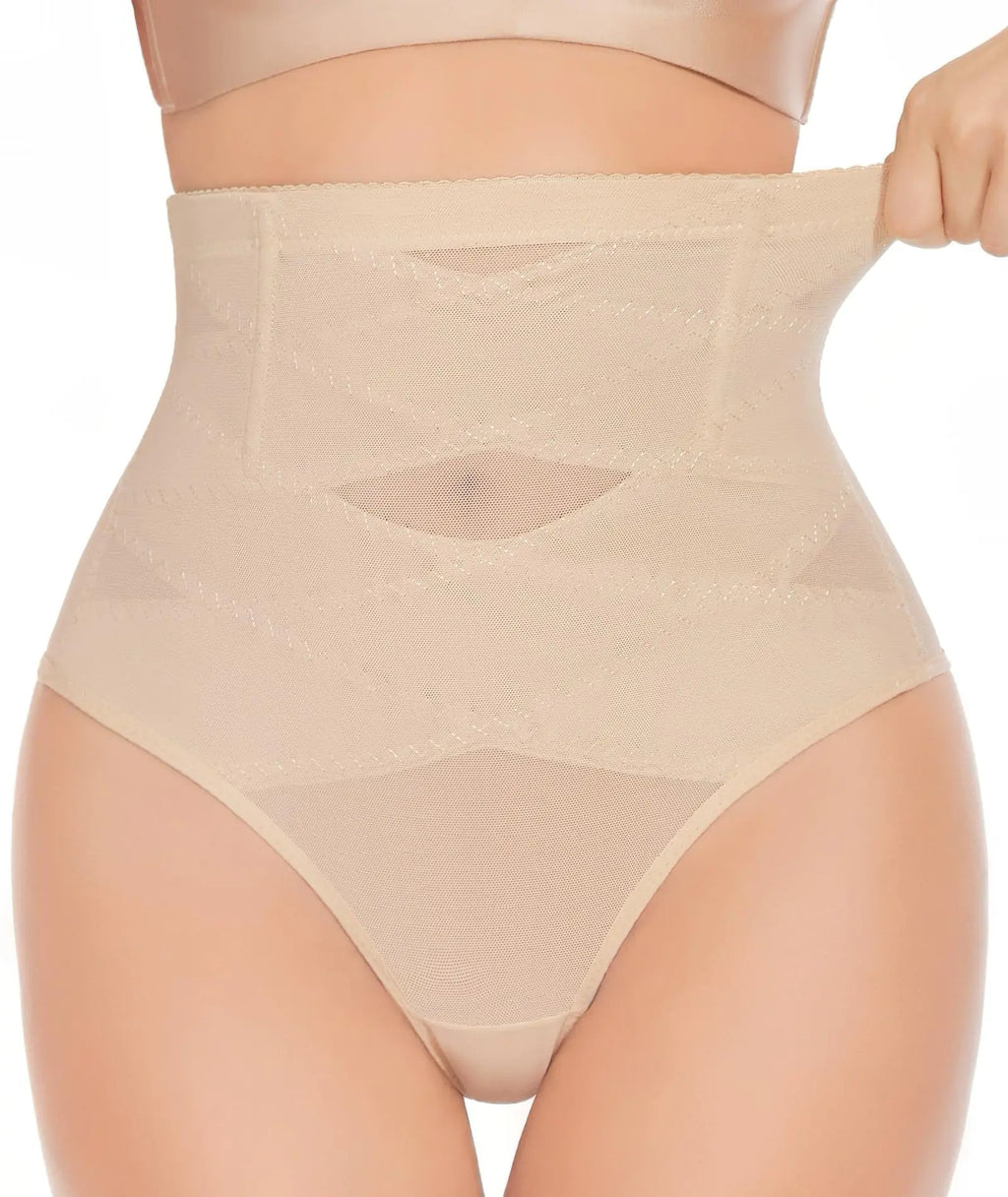High-Waisted Tummy Control Thong Shapewear