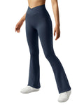 Sculpt Flare High-Waist Ribbed Leggings